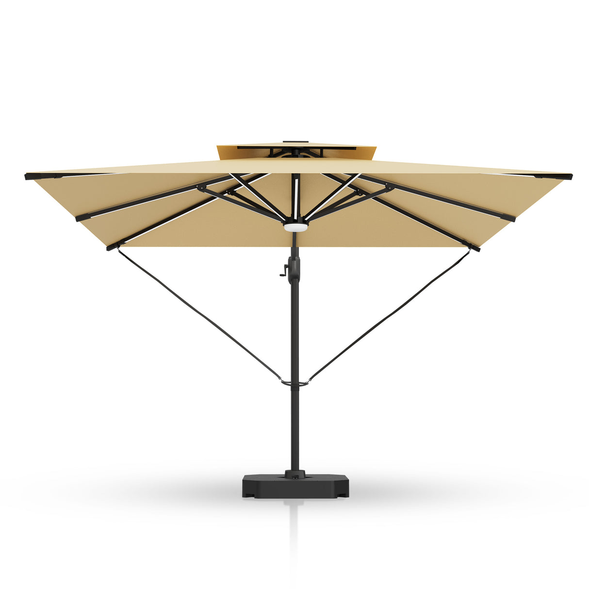 2er-Set verstellbare Spannseile für Aegis-Serie – Passend für alle Aegis-Sonnenschirme, Einfaches Befestigen & Optimaler Halt