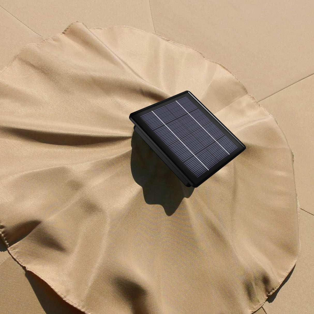 Patioslife Solarpanel für Ampelschirm – Sicher, Wetterfest & Nachhaltige Beleuchtung