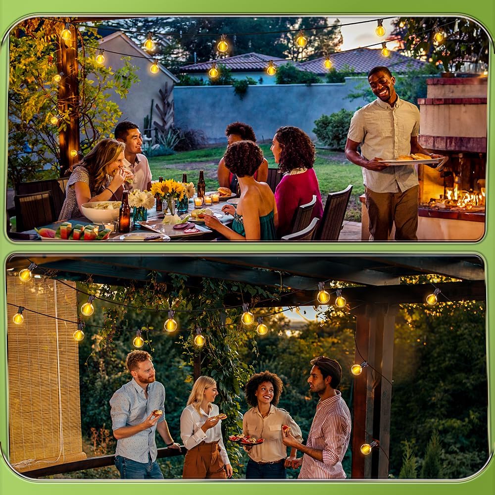 Patioslife™ | 30m Outdoor-Lichterkette – 1 Packung, wasserdicht & bruchfest, 2700K warmweiß für Partys, Garten & Terrasse