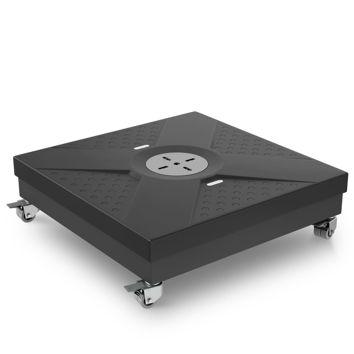 Patioslife robuster Cantilever-Parasolfuß mit Rollen bis 400 kg, dekorative modulare Rollstandards, kompatibel mit der Aegis-Serie und den meisten Offset-Parasolen, ideal für Terrasse, Garten, Rasen und Poolbereich