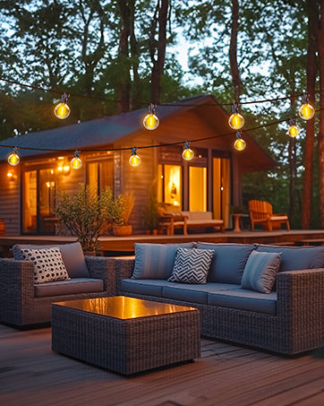 Patioslife™ | 30m Outdoor-Lichterkette – 1 Packung, wasserdicht & bruchfest, 2700K warmweiß für Partys, Garten & Terrasse