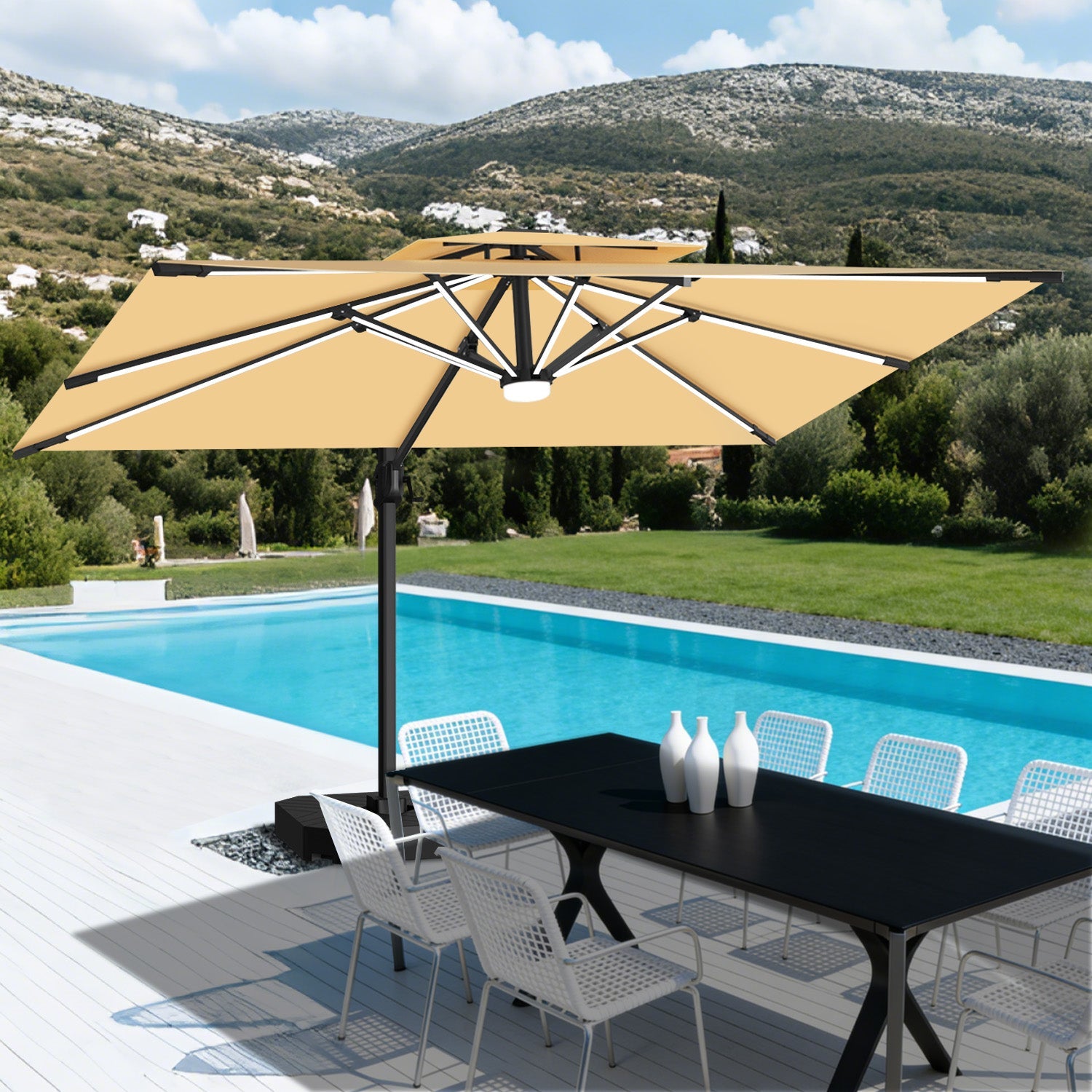 Ostern im Garten: Patioslife Auslegerschirm für Terrasse und Balkon