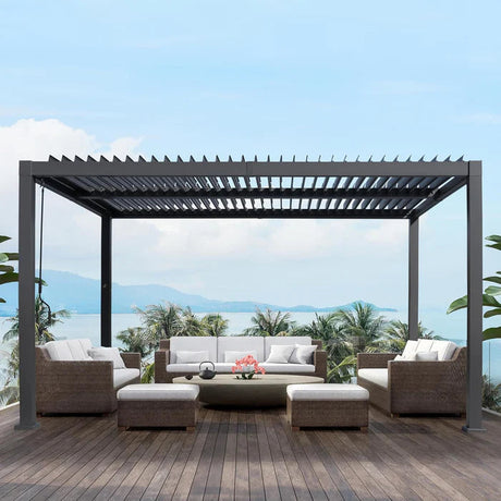 So gestalten Sie einen gemütlichen Essbereich im Freien mit einer Pergola