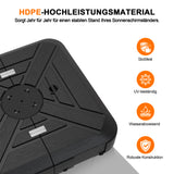 Befüllbarer HDPE-Sonnenschirmständer mit Rollen – Befüllgewicht 115–200 kg, geeignet für Garten, Terrasse und Poolbereich