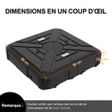 Befüllbarer HDPE-Sonnenschirmständer mit Rollen – Befüllgewicht 115–200 kg, geeignet für Garten, Terrasse und Poolbereich