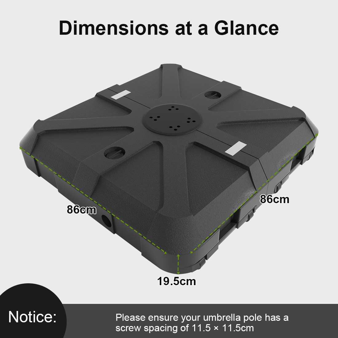 Patioslife，Umbrella Wheels Base，115–200kg Capacity，Heavy-Duty Outdoor Stand，Refillable HDPE Weights，Patio Umbrella Base，Garden Parasol Stand，Poolside Stability Support，Weather-Resistant，Durable Construction，Easy Mobility，Lockable Wheels，Modern Outdoor Furniture，Luxury Patio Accessory，Contemporary Design，Premium Outdoor Living