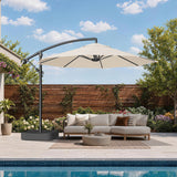 Patioslife Ampelschirm 3,0 m mit Standfuß – Stabiler Premium-Sonnenschirm für Terrasse, Garten & Lounge
