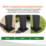Patioslife Haven Aluminium-Pavillon – Hartdach, Entwässerung & Doppelbelüftung – Mit Vorhängen, Luxus-Garten-Pergola