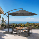 Patioslife Ampelschirm 3,0 m mit Standfuß – Stabiler Premium-Sonnenschirm für Terrasse, Garten & Lounge
