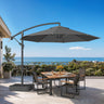 Patioslife Ampelschirm 3,0 m mit Standfuß – Stabiler Premium-Sonnenschirm für Terrasse, Garten & Lounge