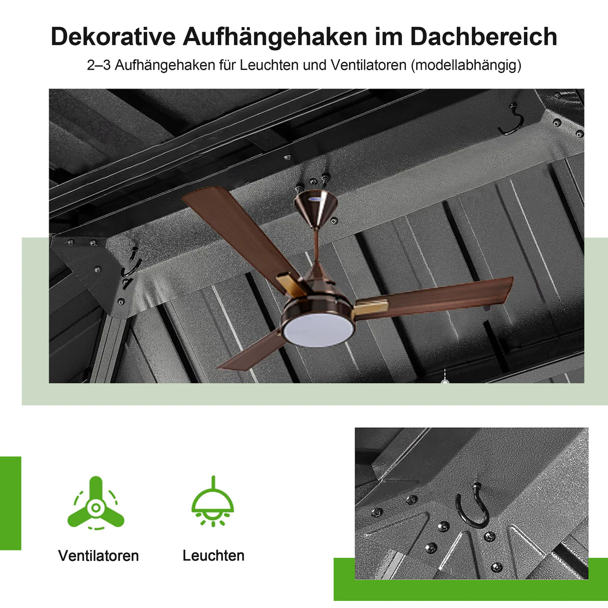 Patioslife Luxury Haven Hardtop-Pavillon aus Aluminium – 12x12 cm starke Pfosten, integrierte Entwässerung & doppelt belüftetes Dach mit Vorhängen