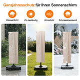 Patioslife Aegis – Schutzhülle für Ampelschirm passend für Ø 2,7–4 m – 600D Oxford, Wasserdicht & UV-beständig