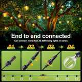 Patioslife™ | 30m Outdoor-Lichterkette – 1 Packung, wasserdicht & bruchfest, 2700K warmweiß für Partys, Garten & Terrasse