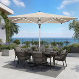 Patioslife Sonnenschirm – quadratisch & rund | Robuster Aluminiummast, doppelt belüftetes Schirmdach | 2,7 m, 3 m & 3,35 m