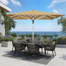 Patioslife Sonnenschirm – quadratisch & rund | Robuster Aluminiummast, doppelt belüftetes Schirmdach | 2,7 m, 3 m & 3,35 m