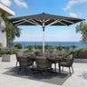 Patioslife Sonnenschirm – quadratisch & rund | Robuster Aluminiummast, doppelt belüftetes Schirmdach | 2,7 m, 3 m & 3,35 m