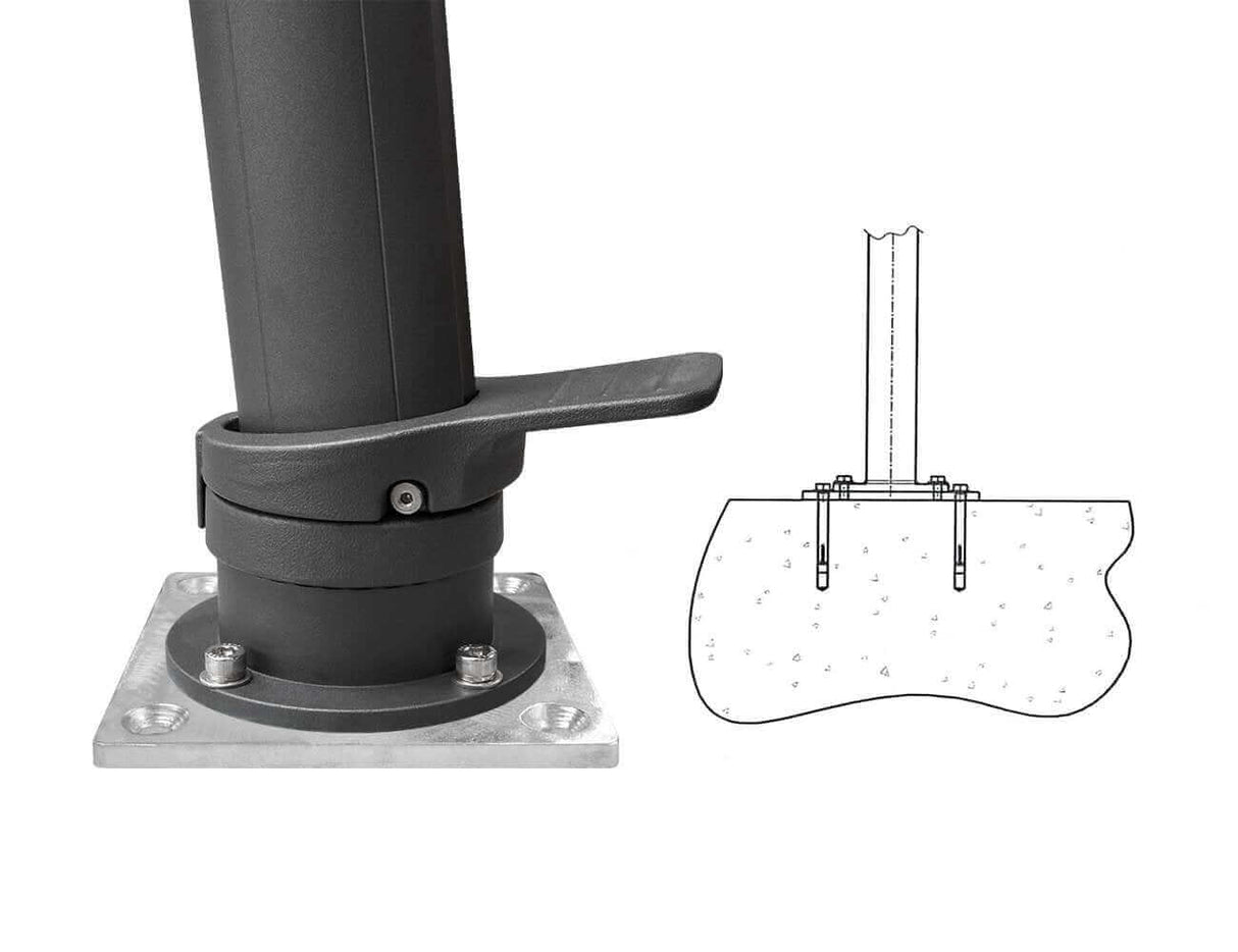 Beton-Montageset für Patioslife Aegis Pro™ Ampelschirm