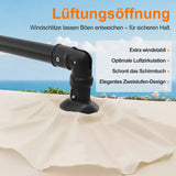 Patioslife Ampelschirm 3,0 m mit Standfuß – Stabiler Premium-Sonnenschirm für Terrasse, Garten & Lounge