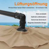 Patioslife Ampelschirm 3,0 m mit Standfuß – Stabiler Premium-Sonnenschirm für Terrasse, Garten & Lounge