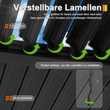 Patioslife Atlantic™ Aluminium-Lamellenpergola – freistehende Pergola mit verstellbarem Lamellendach