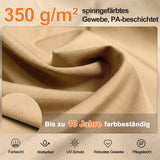 Patioslife Aegis Signature Drehbarer Ampelschirm mit verstellbarem Neigungswinkel | Großer Sonnenschirm für Garten, Terrasse & Poolbereich | Inkl. Premium-Schutzhülle