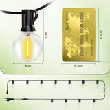 Patioslife™ | 30m Outdoor-Lichterkette – 1 Packung, wasserdicht & bruchfest, 2700K warmweiß für Partys, Garten & Terrasse