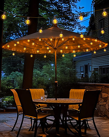 Patioslife™ | 30m Outdoor-Lichterkette – 1 Packung, wasserdicht & bruchfest, 2700K warmweiß für Partys, Garten & Terrasse