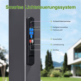 Patioslife Atlantic™ Aluminium-Lamellenpergola – freistehende Pergola mit verstellbarem Lamellendach