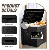 Kunstharz-Aufbewahrungsbox – groß, wetterfest, UV-beständig und abschließbar, für Polster, Gartengeräte und Poolzubehör