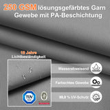Patioslife Aegis Pro Ampelschirm – rechteckig, mit integrierter LED-Beleuchtung, Metall-Kreuzfuß & verstärktem Aluminiumgestell