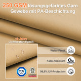 Patioslife Aegis Pro Ampelschirm -moderner Sonnenschirm mit Kreuzfuß und verstärktem Aluminiumgestell für Garten und Terrasse.