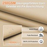 Patioslife Aegis Pro Ampelschirm mit LED-Beleuchtung – verstärkte, pulverbeschichtete Aluminiumkonstruktion für Garten und Terrasse