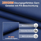 Patioslife Aegis Pro Ampelschirm mit LED-Beleuchtung – verstärkte, pulverbeschichtete Aluminiumkonstruktion für Garten und Terrasse