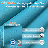 Patioslife Aegis Pro Ampelschirm -moderner Sonnenschirm mit Kreuzfuß und verstärktem Aluminiumgestell für Garten und Terrasse.