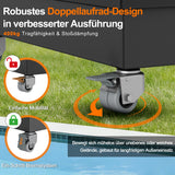 Patioslife robuster Cantilever-Parasolfuß mit Rollen bis 400 kg, dekorative modulare Rollstandards, kompatibel mit der Aegis-Serie und den meisten Offset-Parasolen, ideal für Terrasse, Garten, Rasen und Poolbereich
