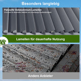 Patioslife Atlantic™ Aluminium-Lamellenpergola – freistehende Pergola mit verstellbarem Lamellendach