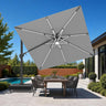 Patioslife Aegis Signature Drehbarer Ampelschirm mit verstellbarem Neigungswinkel | Großer Sonnenschirm für Garten, Terrasse & Poolbereich | Inkl. Premium-Schutzhülle